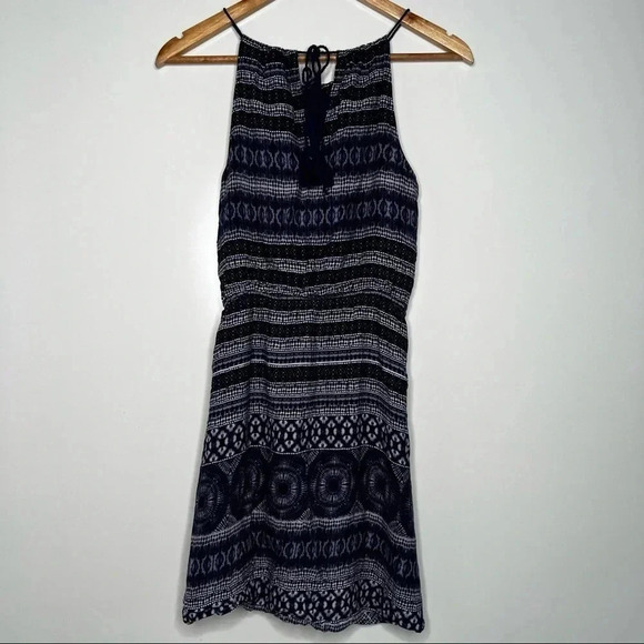Cupcakes & Cashmere Navy Print Darden Mini Shift Dress Size XS - Picture 8 of 12